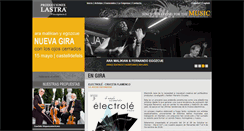 Desktop Screenshot of produccioneslastra.com
